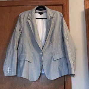Lane Bryant Pinstripe Blazer